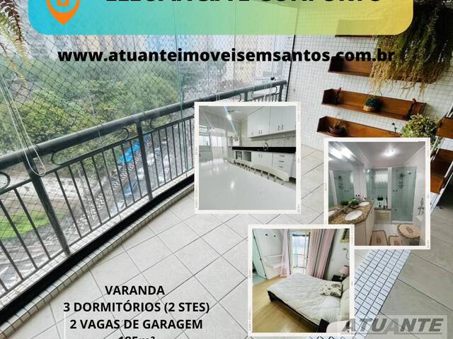 #1600 - Apartamento para Venda em Santos - SP - 2