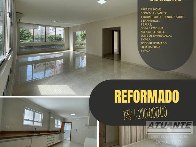 #1679 - Apartamento para Venda em Santos - SP - 1